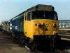 50012 awaits its next duty at Cardiff Canton